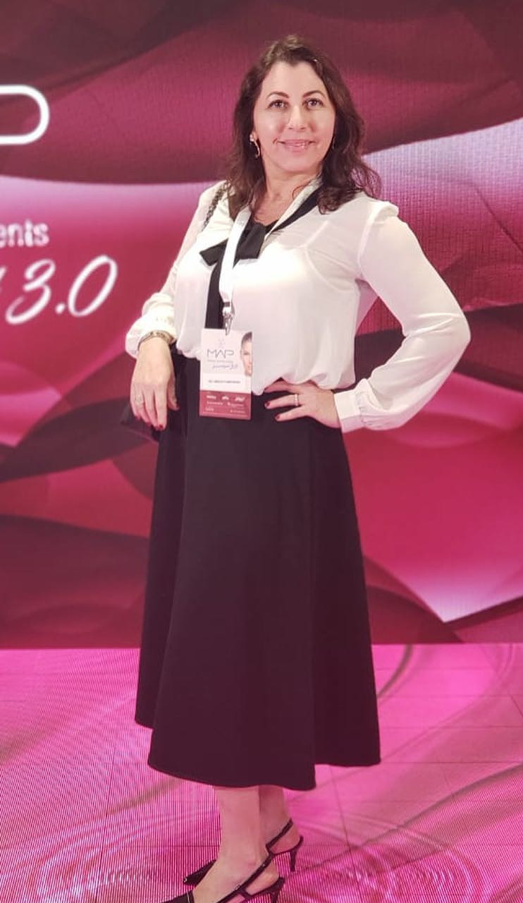 Dra. Angélica no evento MAP 3.0 da Galderma